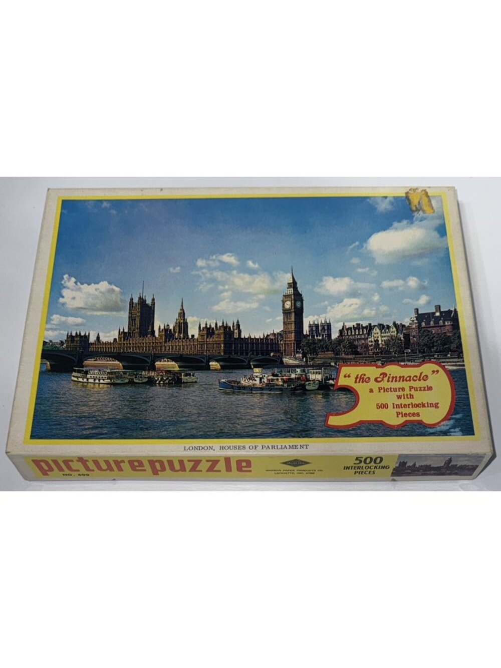 Vintage Picture Puzzle London Houses Of Parliament The Pinnacle 500 Pieces